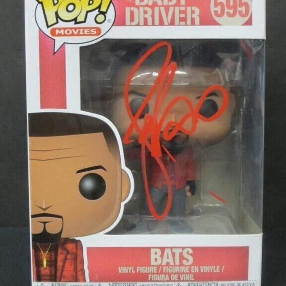 Jamie Foxx signed Funko POP! Movies Baby Driver BATS #595 w/COA